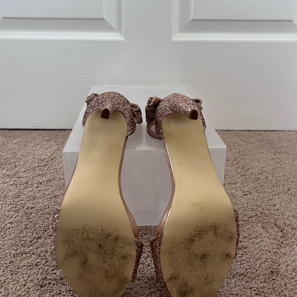Rose gold sparkle heels - Picture 3 of 4
